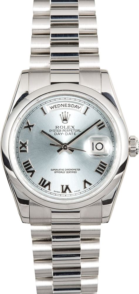 rolex 118206 price|rolex presidential day date platinum.